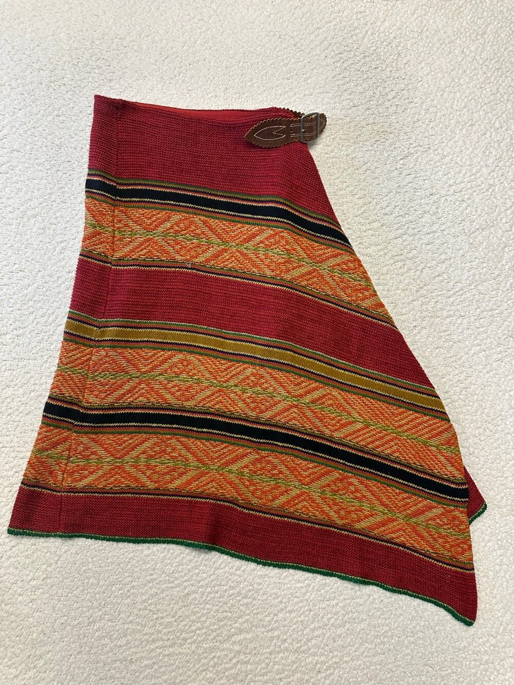 Ralph Lauren Southwestern Aztec Wrap Skirt Size XS